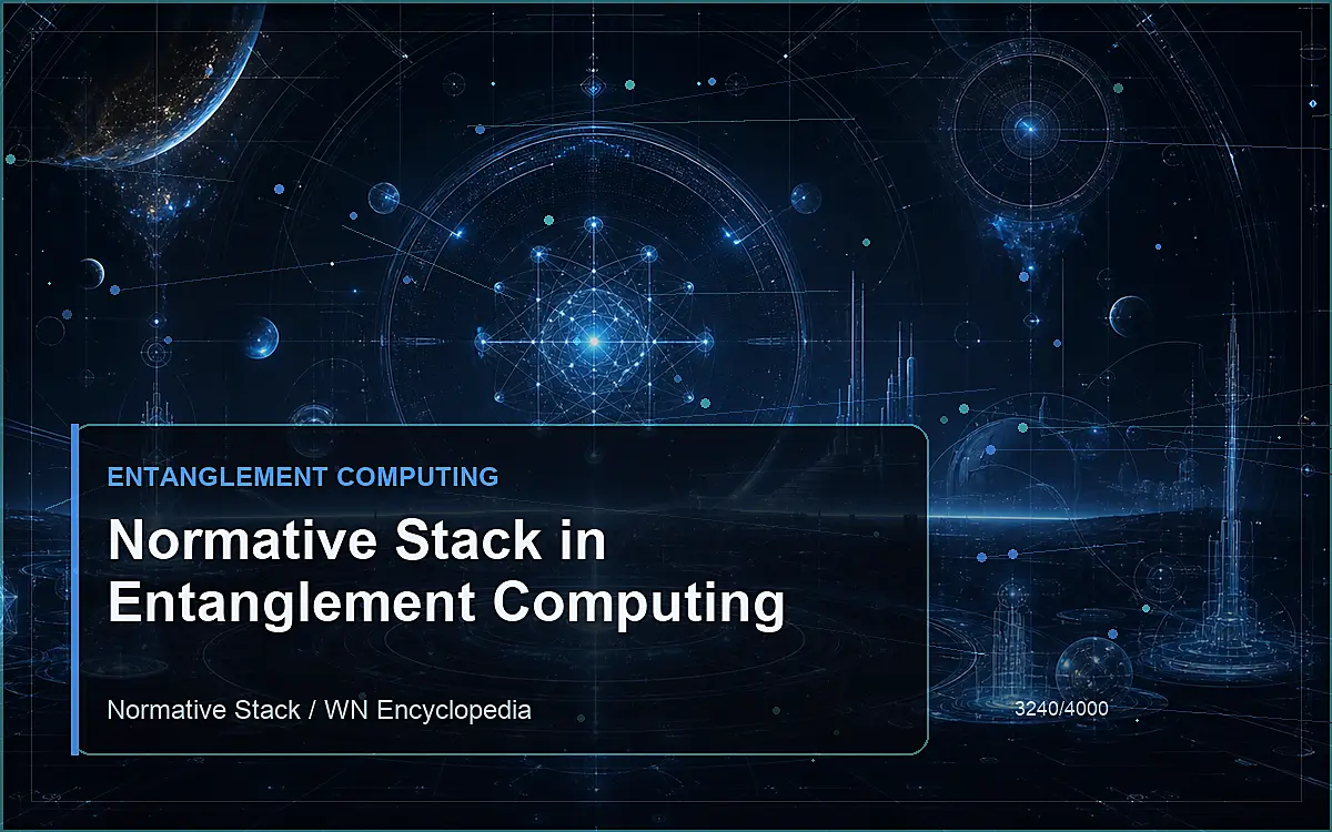 AI-generated encyclopedia reference image for Normative Stack in Entanglement Computing