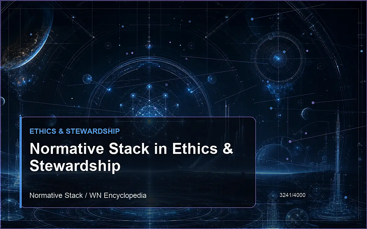 AI-generated encyclopedia reference image for Normative Stack in Ethics & Stewardship