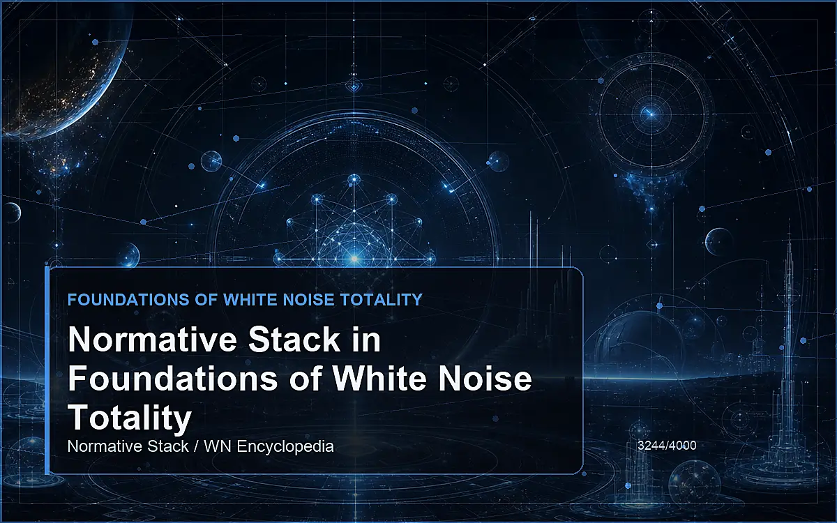 AI-generated encyclopedia reference image for Normative Stack in Foundations of White Noise Totality