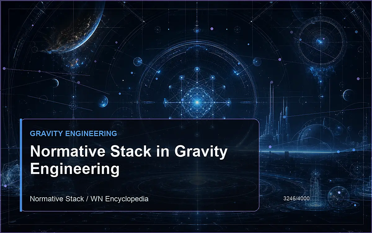 AI-generated encyclopedia reference image for Normative Stack in Gravity Engineering