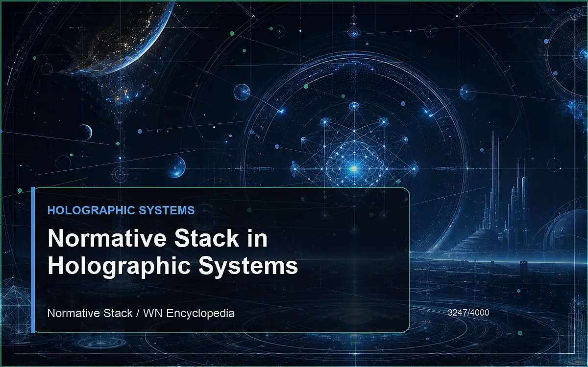 AI-generated encyclopedia reference image for Normative Stack in Holographic Systems