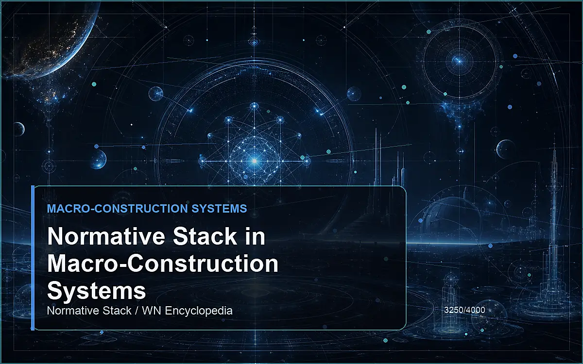 AI-generated encyclopedia reference image for Normative Stack in Macro-Construction Systems