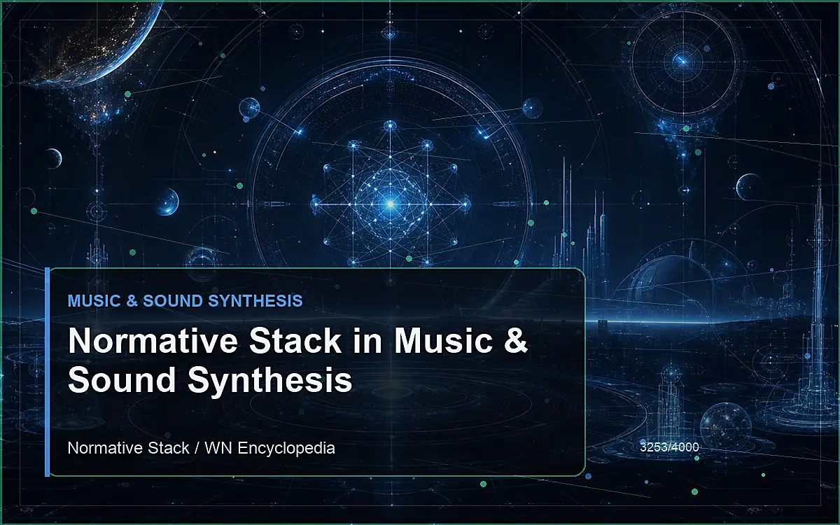 AI-generated encyclopedia reference image for Normative Stack in Music & Sound Synthesis