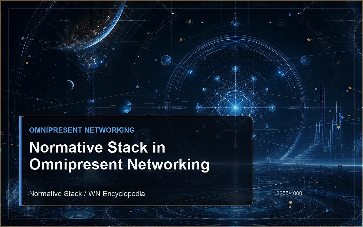 AI-generated encyclopedia reference image for Normative Stack in Omnipresent Networking