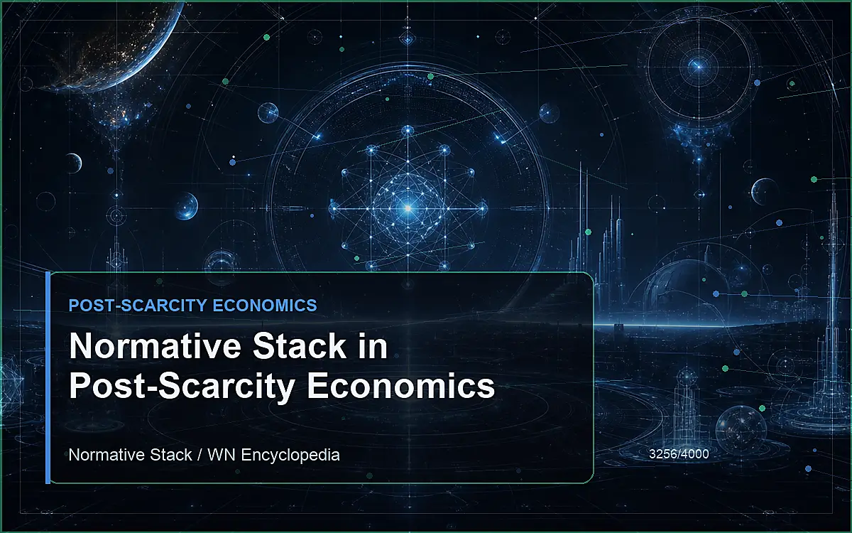 AI-generated encyclopedia reference image for Normative Stack in Post-Scarcity Economics