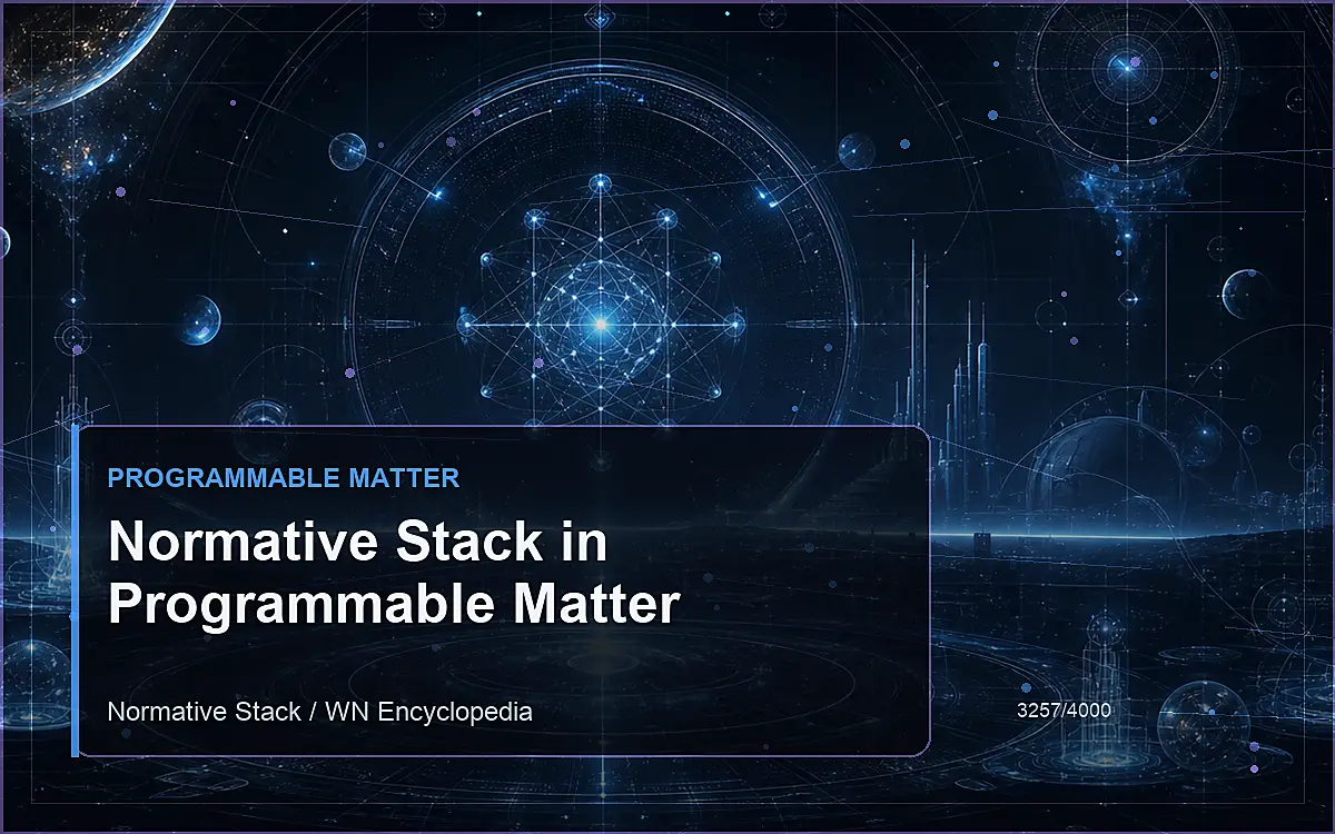 AI-generated encyclopedia reference image for Normative Stack in Programmable Matter