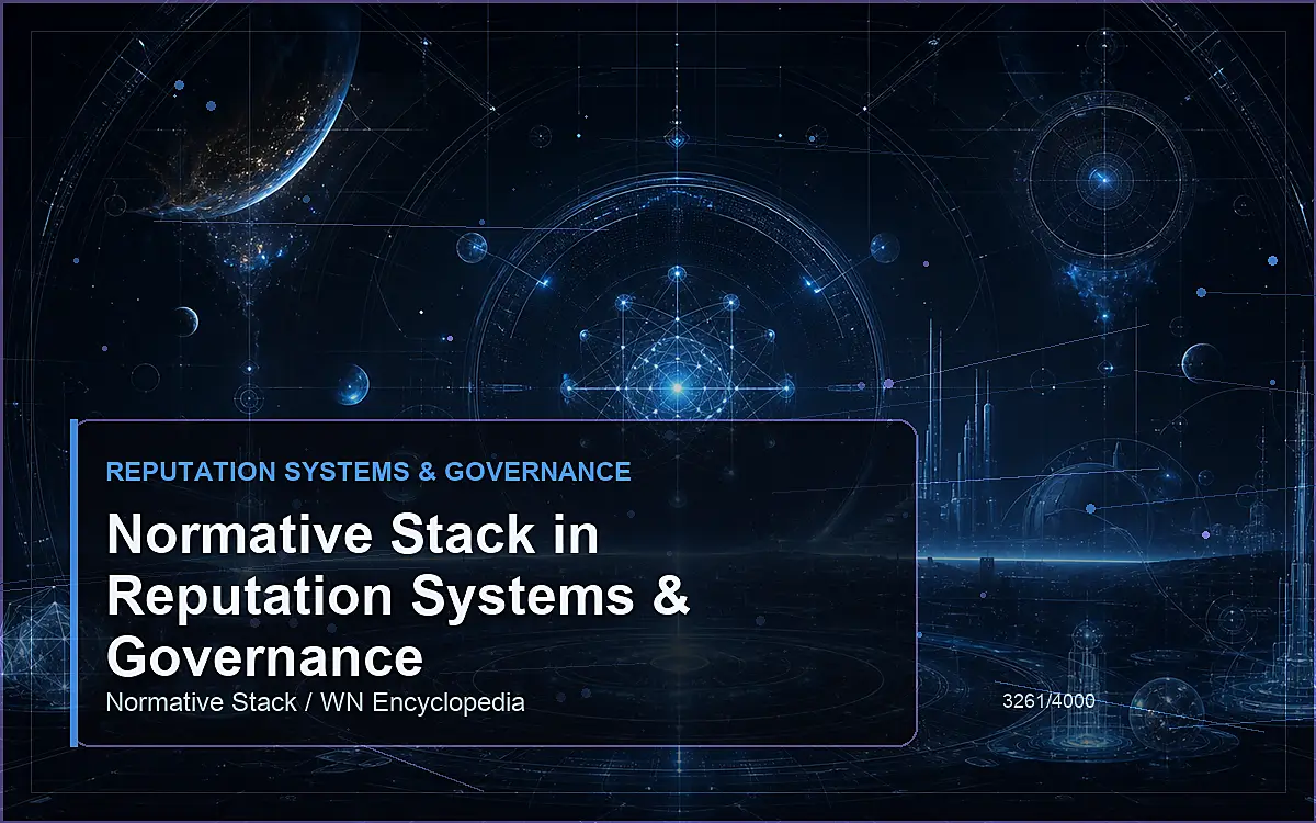 AI-generated encyclopedia reference image for Normative Stack in Reputation Systems & Governance