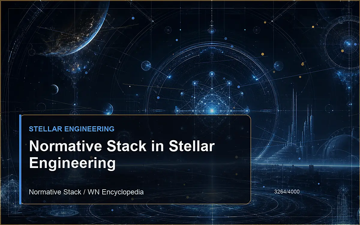 AI-generated encyclopedia reference image for Normative Stack in Stellar Engineering