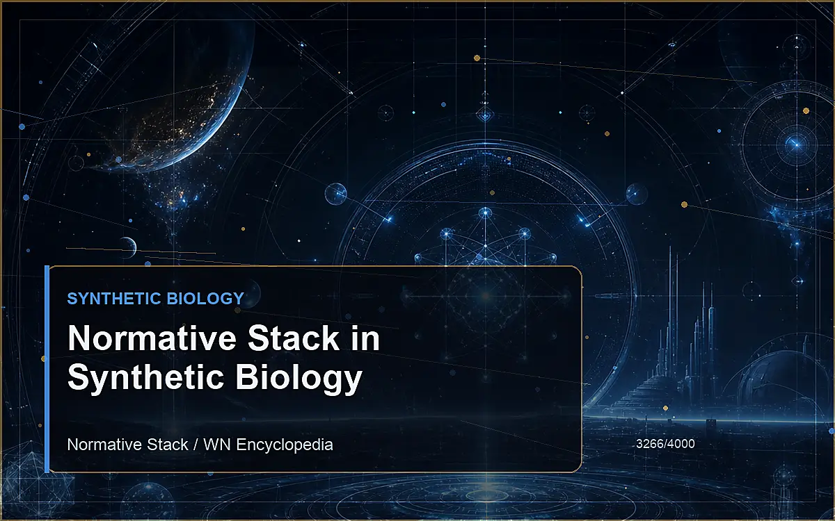 AI-generated encyclopedia reference image for Normative Stack in Synthetic Biology