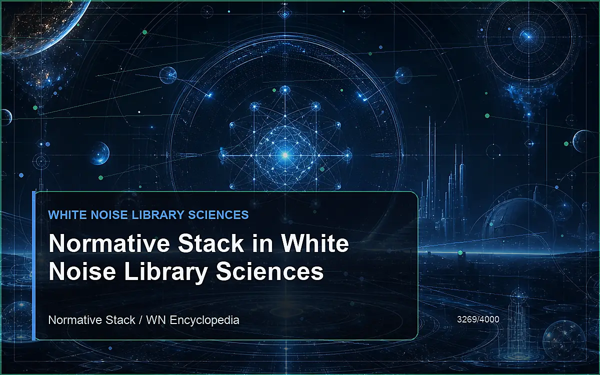 AI-generated encyclopedia reference image for Normative Stack in White Noise Library Sciences