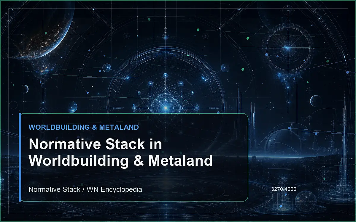 AI-generated encyclopedia reference image for Normative Stack in Worldbuilding & Metaland