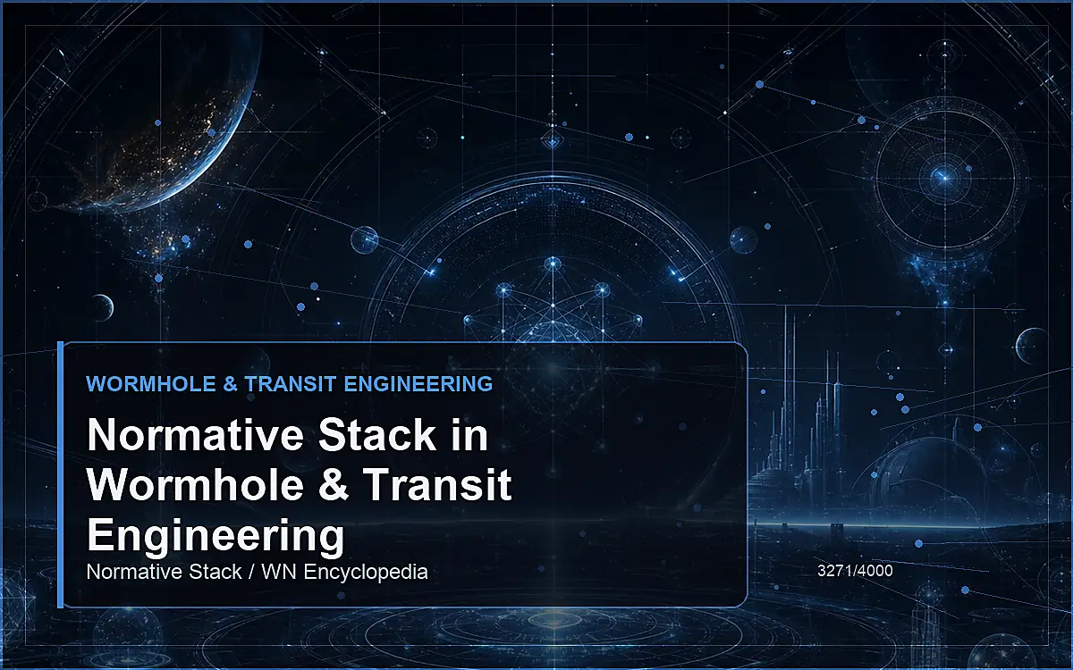 AI-generated encyclopedia reference image for Normative Stack in Wormhole & Transit Engineering
