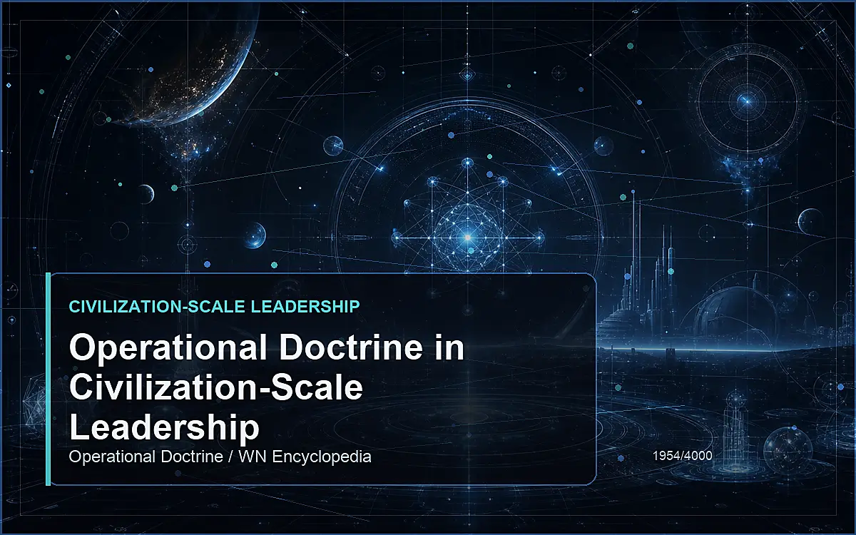 AI-generated encyclopedia reference image for Operational Doctrine in Civilization-Scale Leadership