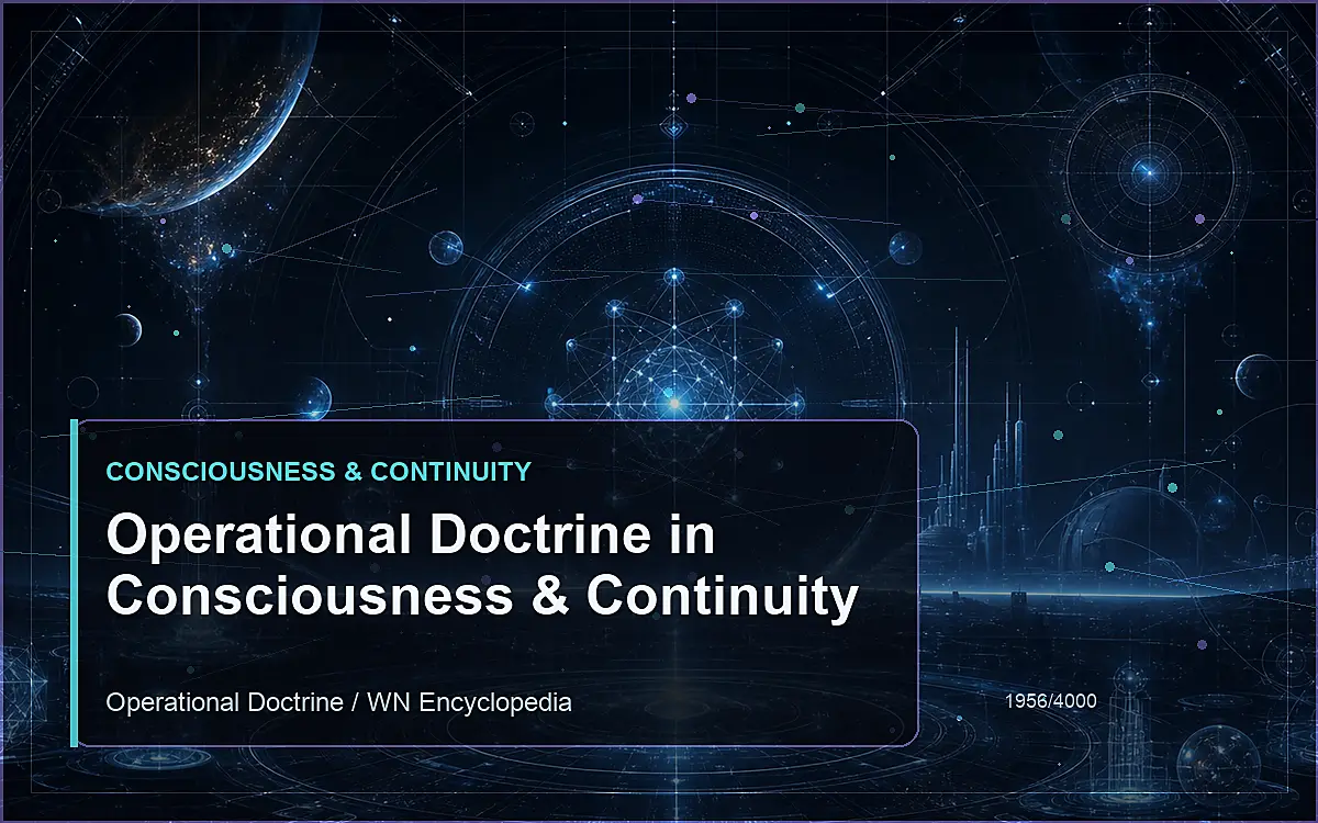 AI-generated encyclopedia reference image for Operational Doctrine in Consciousness & Continuity