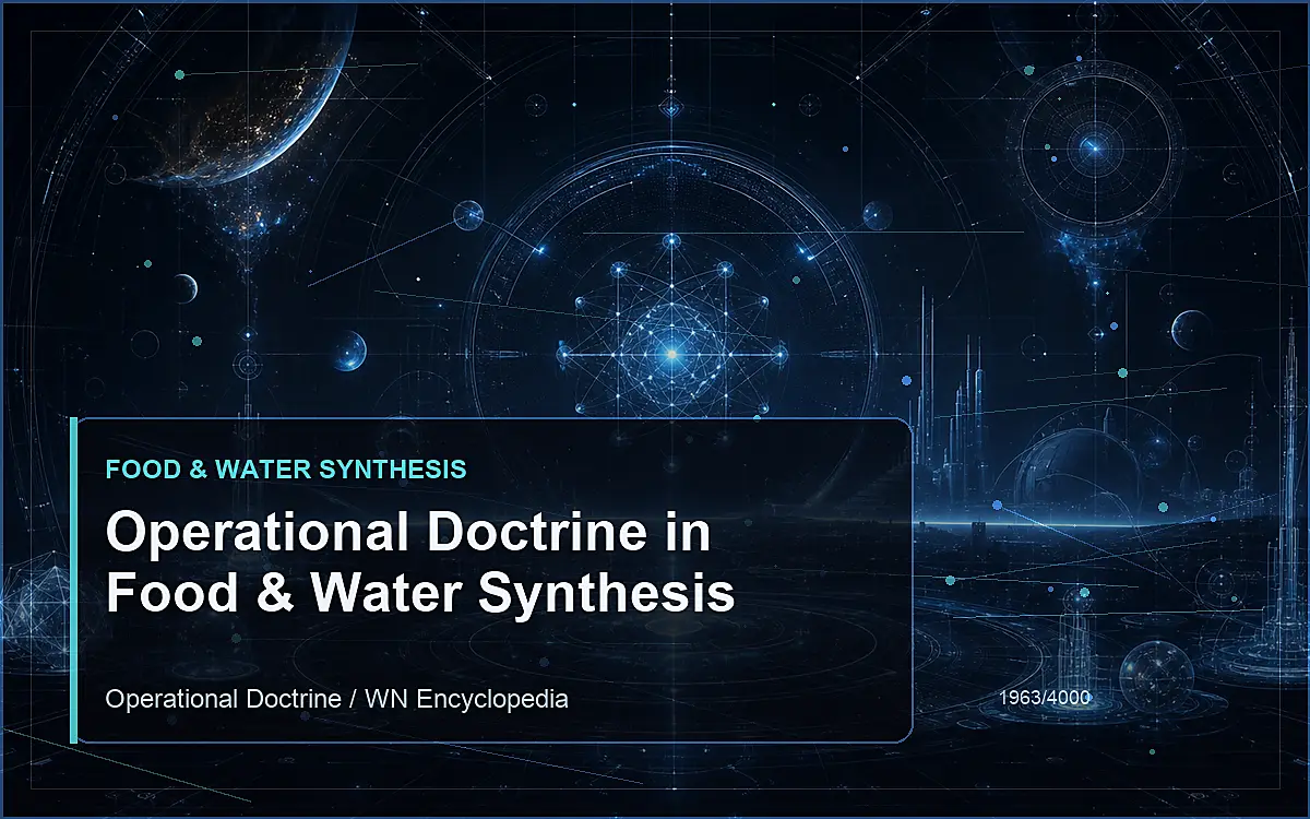AI-generated encyclopedia reference image for Operational Doctrine in Food & Water Synthesis
