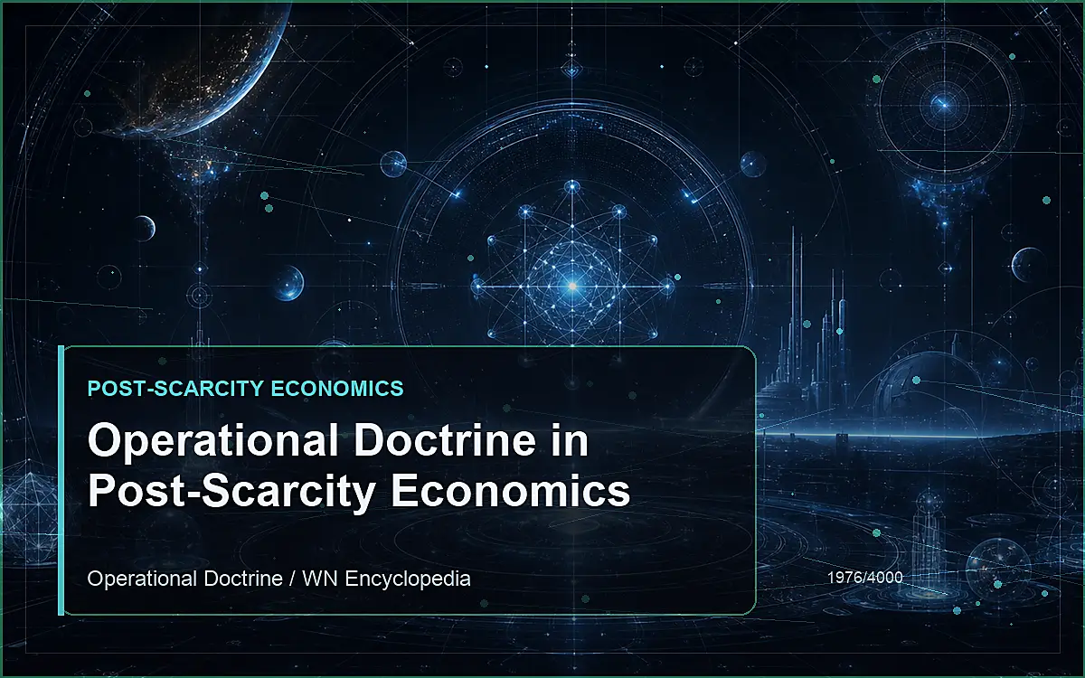 AI-generated encyclopedia reference image for Operational Doctrine in Post-Scarcity Economics