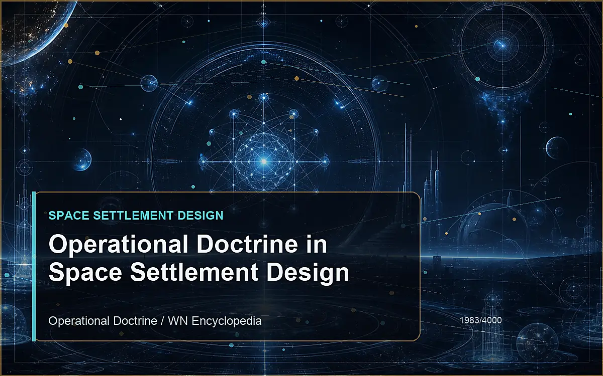 AI-generated encyclopedia reference image for Operational Doctrine in Space Settlement Design