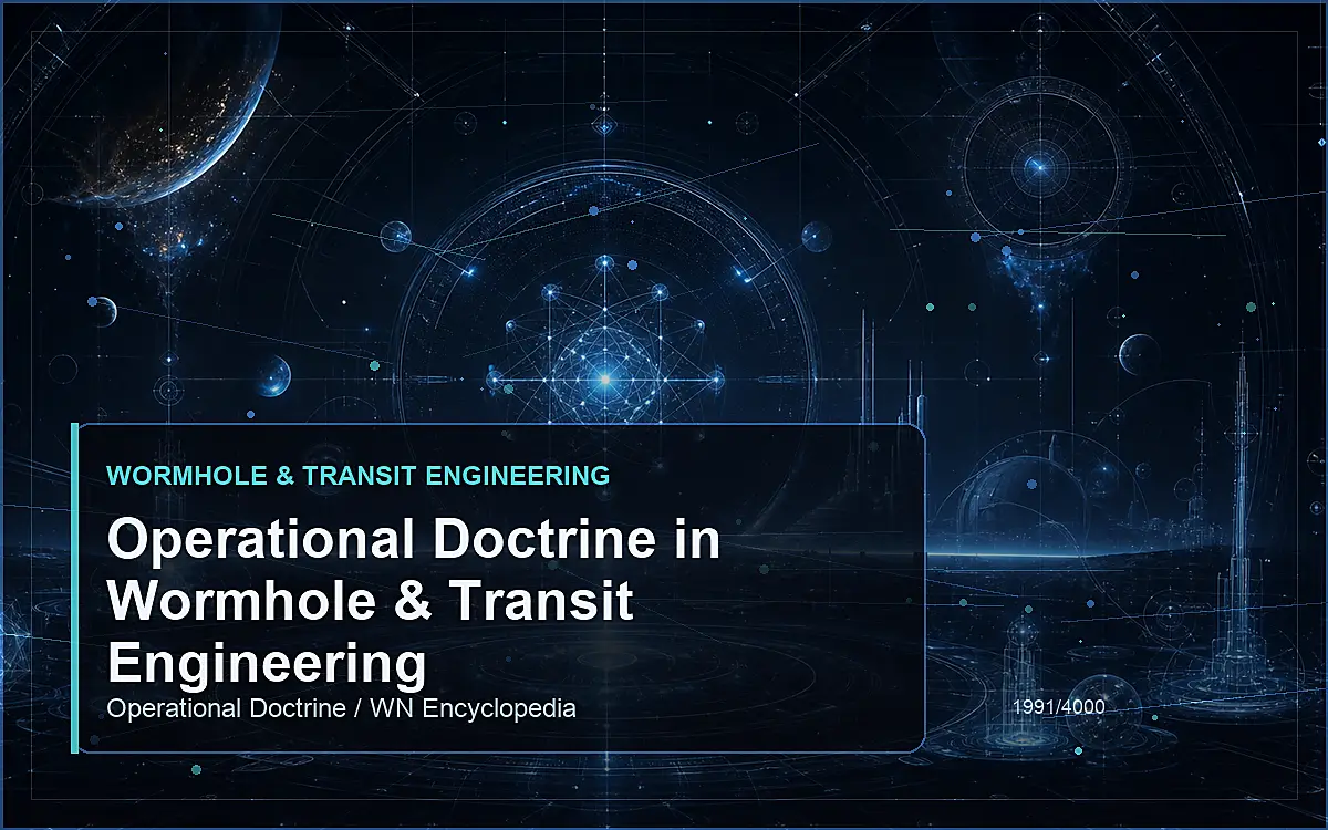 AI-generated encyclopedia reference image for Operational Doctrine in Wormhole & Transit Engineering