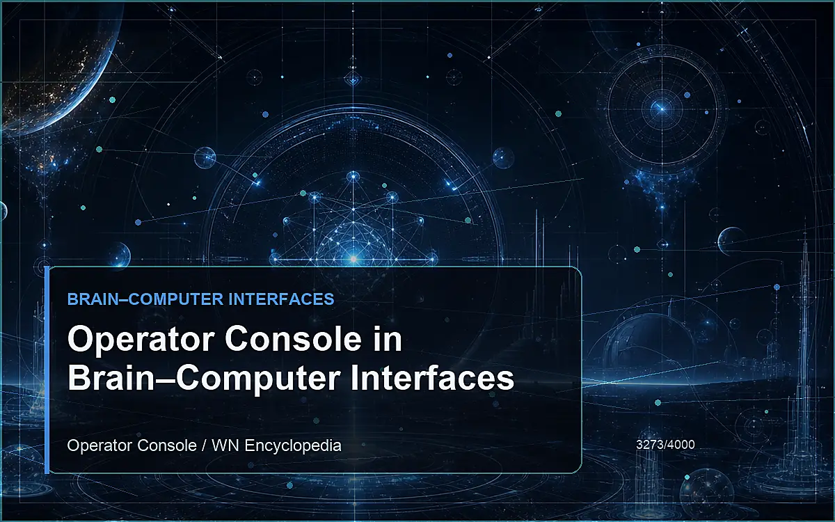 AI-generated encyclopedia reference image for Operator Console in Brain–Computer Interfaces