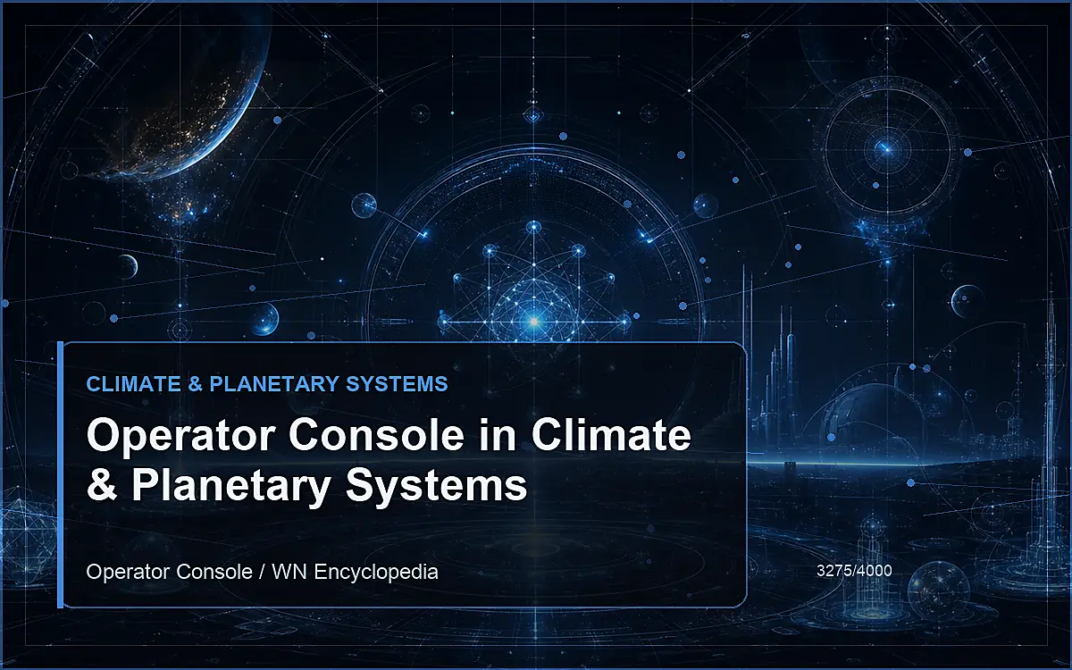 AI-generated encyclopedia reference image for Operator Console in Climate & Planetary Systems