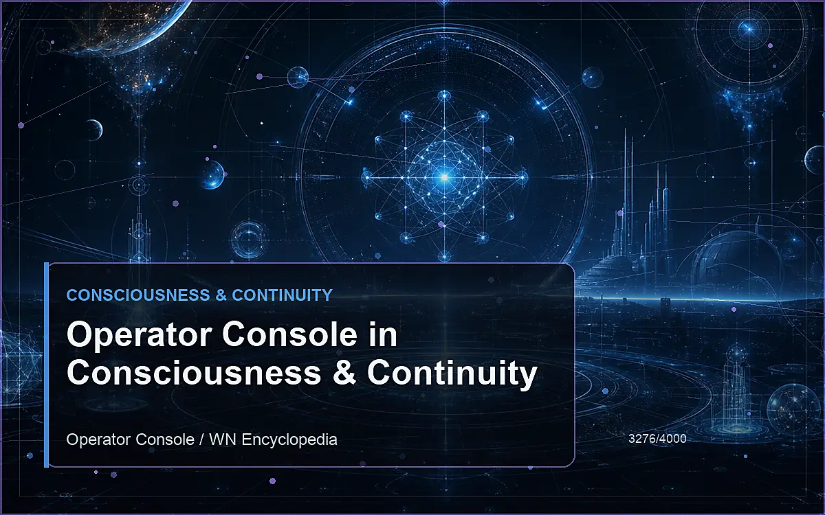 AI-generated encyclopedia reference image for Operator Console in Consciousness & Continuity