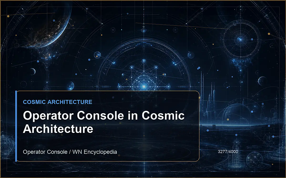 AI-generated encyclopedia reference image for Operator Console in Cosmic Architecture
