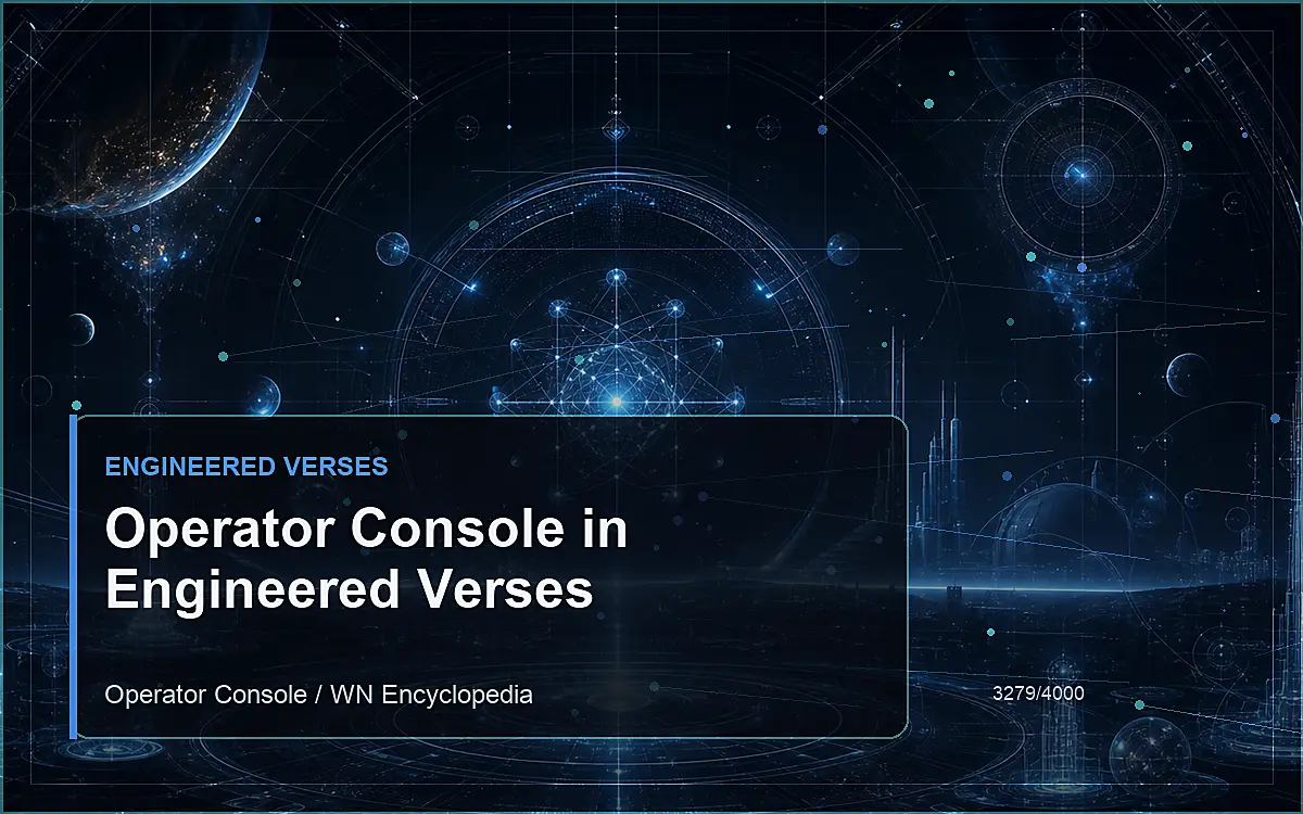 AI-generated encyclopedia reference image for Operator Console in Engineered Verses