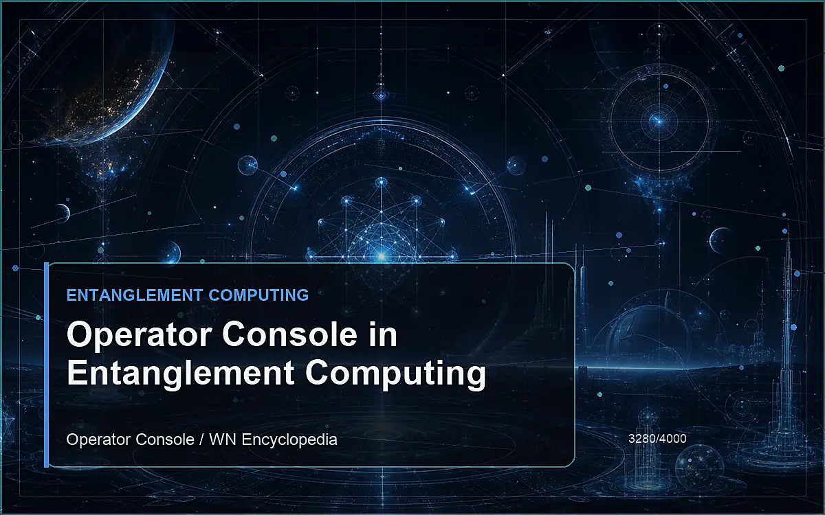 AI-generated encyclopedia reference image for Operator Console in Entanglement Computing