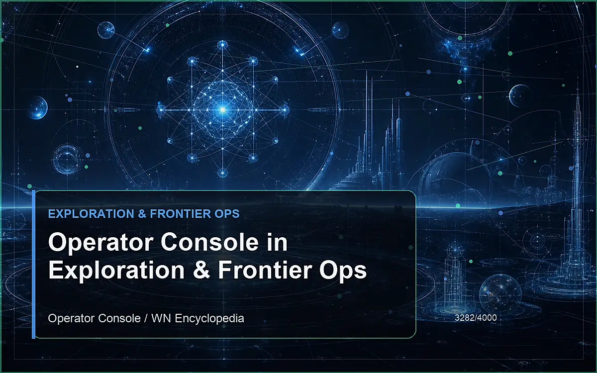 AI-generated encyclopedia reference image for Operator Console in Exploration & Frontier Ops