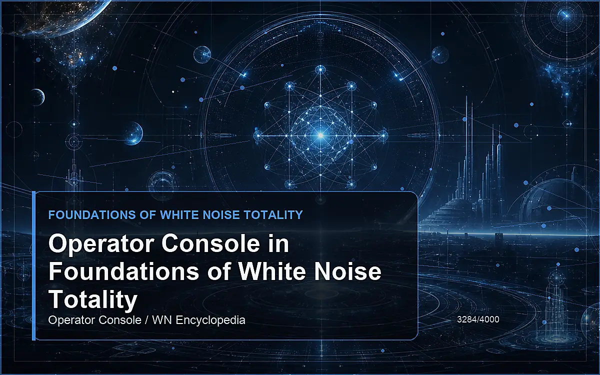AI-generated encyclopedia reference image for Operator Console in Foundations of White Noise Totality