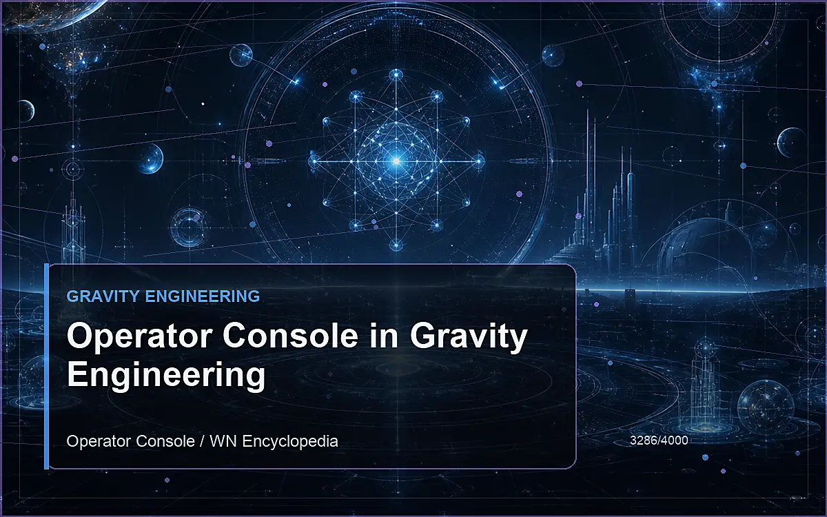 AI-generated encyclopedia reference image for Operator Console in Gravity Engineering