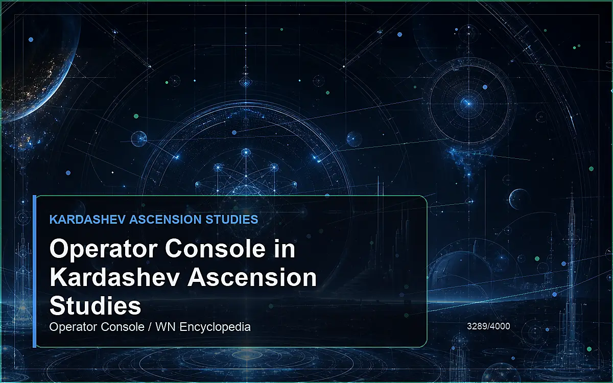 AI-generated encyclopedia reference image for Operator Console in Kardashev Ascension Studies