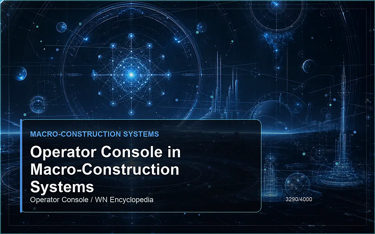 AI-generated encyclopedia reference image for Operator Console in Macro-Construction Systems