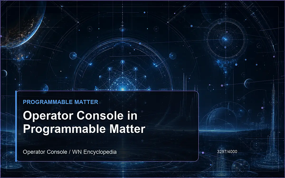 AI-generated encyclopedia reference image for Operator Console in Programmable Matter
