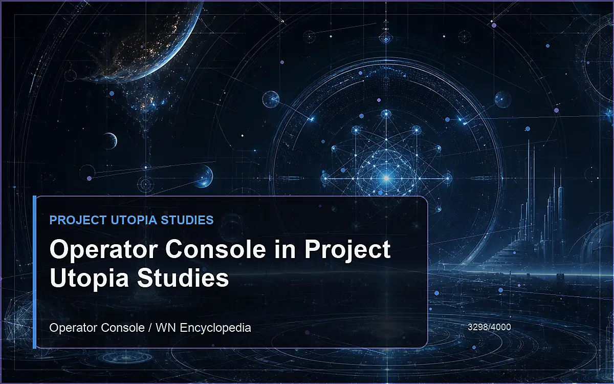 AI-generated encyclopedia reference image for Operator Console in Project Utopia Studies