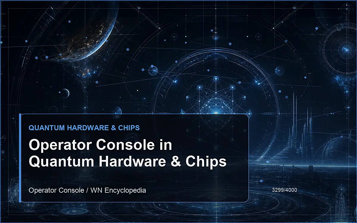 AI-generated encyclopedia reference image for Operator Console in Quantum Hardware & Chips