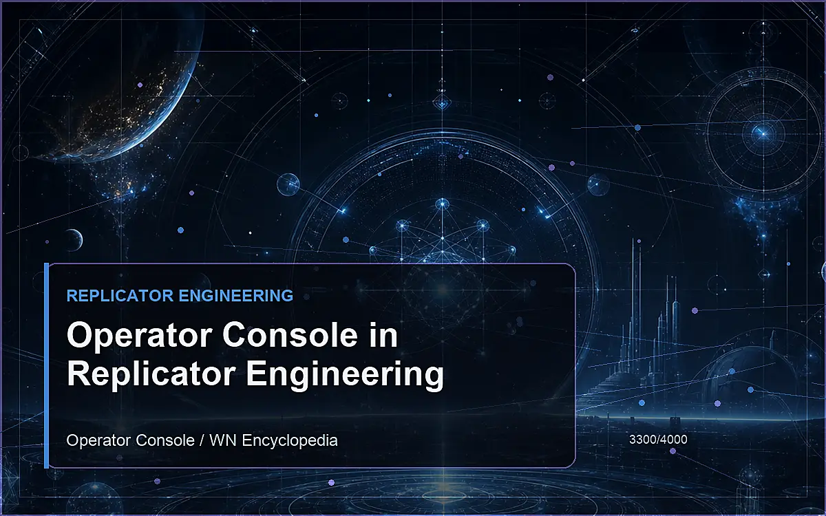 AI-generated encyclopedia reference image for Operator Console in Replicator Engineering
