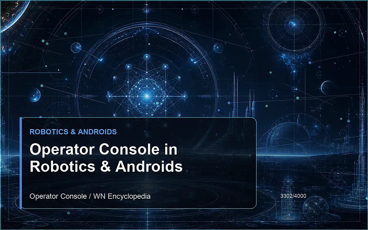 AI-generated encyclopedia reference image for Operator Console in Robotics & Androids