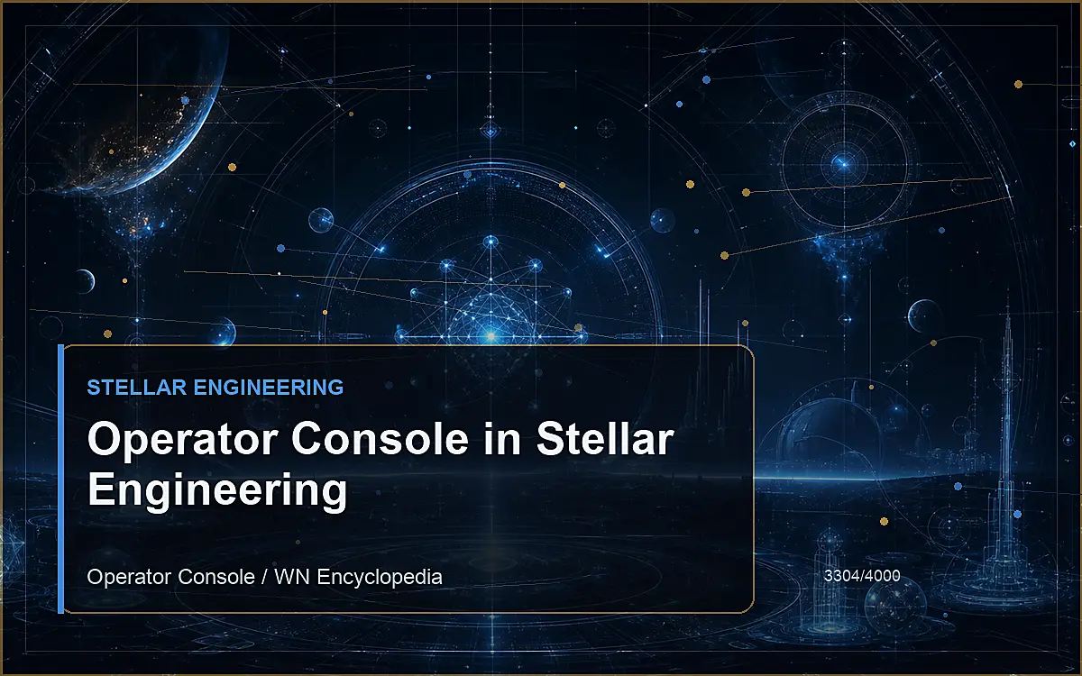 AI-generated encyclopedia reference image for Operator Console in Stellar Engineering