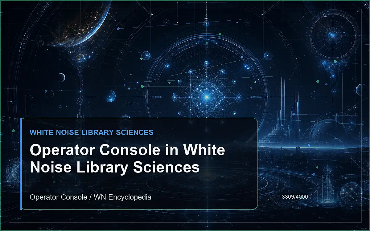 AI-generated encyclopedia reference image for Operator Console in White Noise Library Sciences
