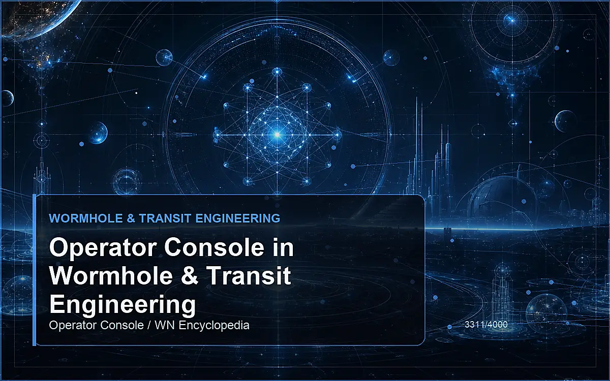 AI-generated encyclopedia reference image for Operator Console in Wormhole & Transit Engineering