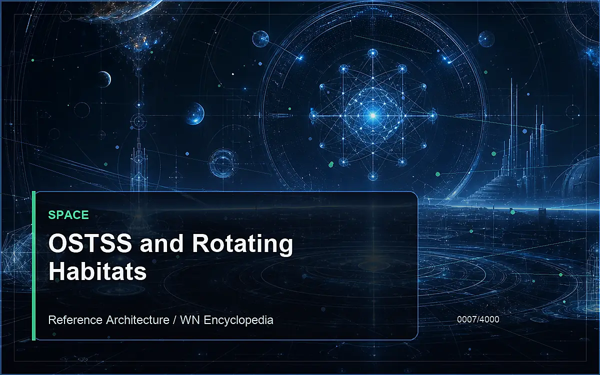 AI-generated encyclopedia reference image for OSTSS and Rotating Habitats