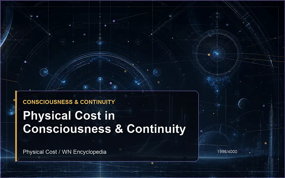 AI-generated encyclopedia reference image for Physical Cost in Consciousness & Continuity