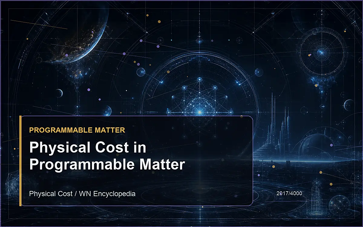 AI-generated encyclopedia reference image for Physical Cost in Programmable Matter