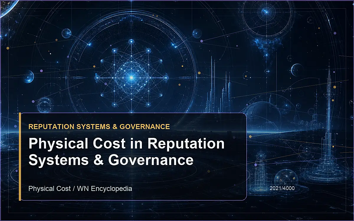AI-generated encyclopedia reference image for Physical Cost in Reputation Systems & Governance