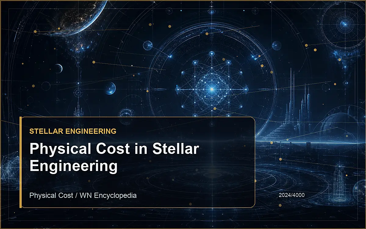 AI-generated encyclopedia reference image for Physical Cost in Stellar Engineering