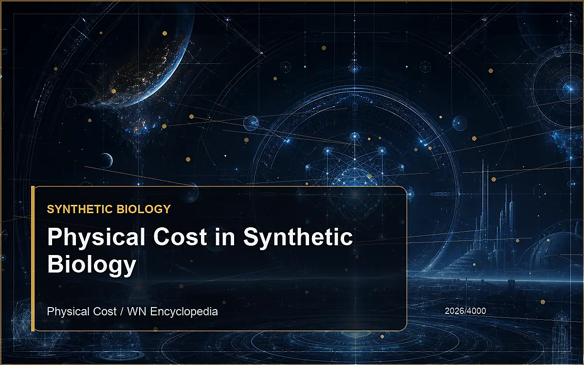 AI-generated encyclopedia reference image for Physical Cost in Synthetic Biology