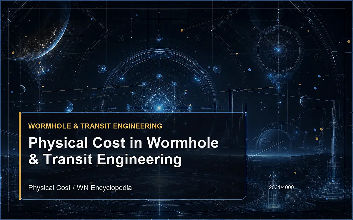 AI-generated encyclopedia reference image for Physical Cost in Wormhole & Transit Engineering