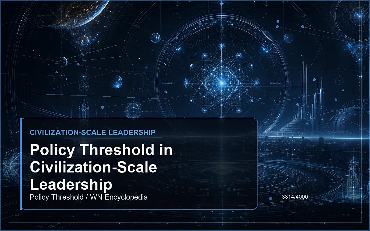 AI-generated encyclopedia reference image for Policy Threshold in Civilization-Scale Leadership
