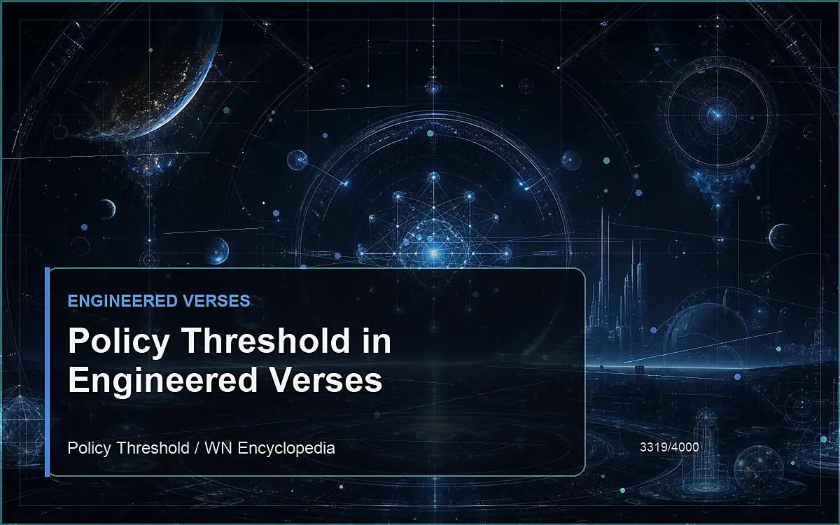 AI-generated encyclopedia reference image for Policy Threshold in Engineered Verses